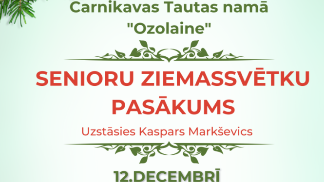 senioru pasākums Carnikavā