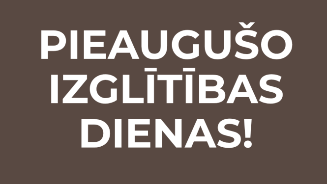 pieaugušo izglītības dienas 