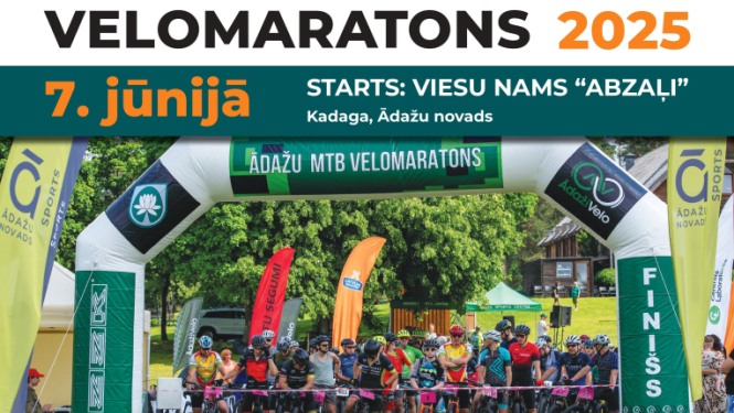 Ādažu velomaratons 2025, plakāts