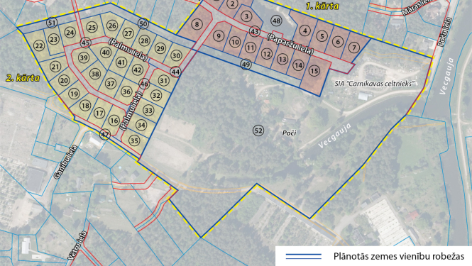 detālplānojums Poči Carnikavā
