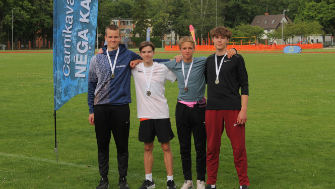Carnikavas nēģi, U16 stafetes komanda 4x100, Veldre, Krūms