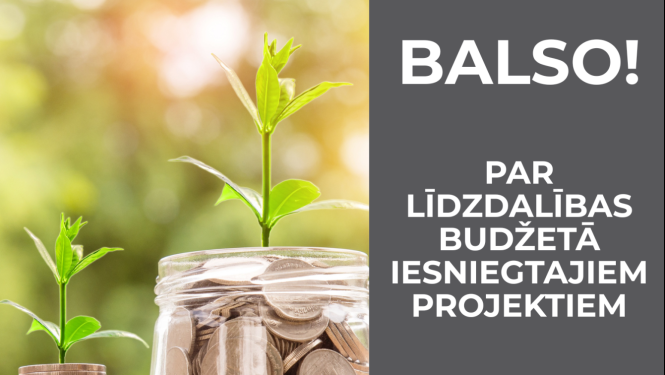 līdzdalības budžets balso