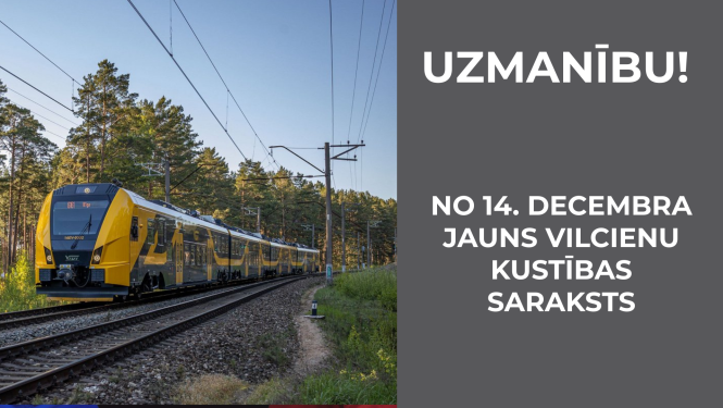 vivi vilciens - kustības saraksts