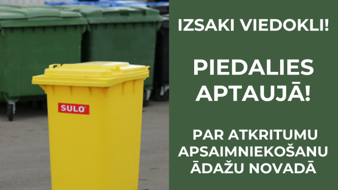 atkritumu apsaimniekošana - aptauja