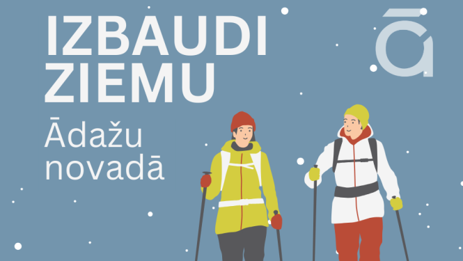 Dodies pastaigā Ādažu novadā ziemā