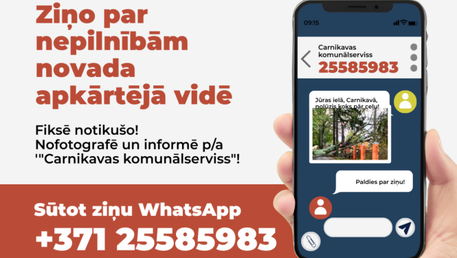 Ziņo Carnikavas komunālservisam