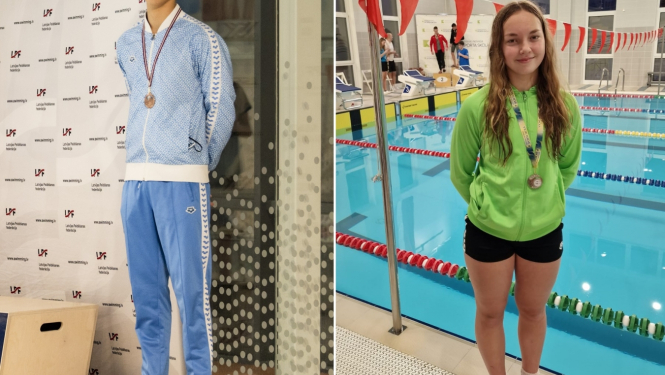 Pirmo reizi divi peldētāji no Ādažu sporta skolas iekļauti Latvijas jauniešu izlasē
