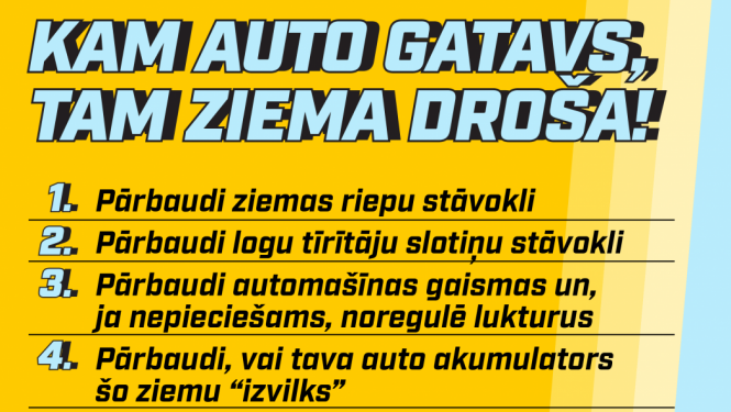 Auto čekliste, ziemai gatavs