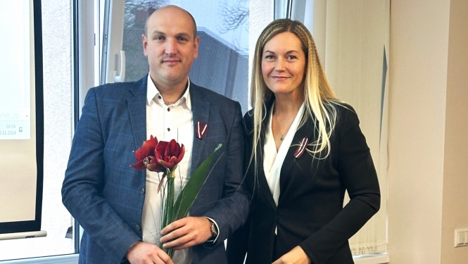 Lauris Bernāns un Karīna Miķelsone