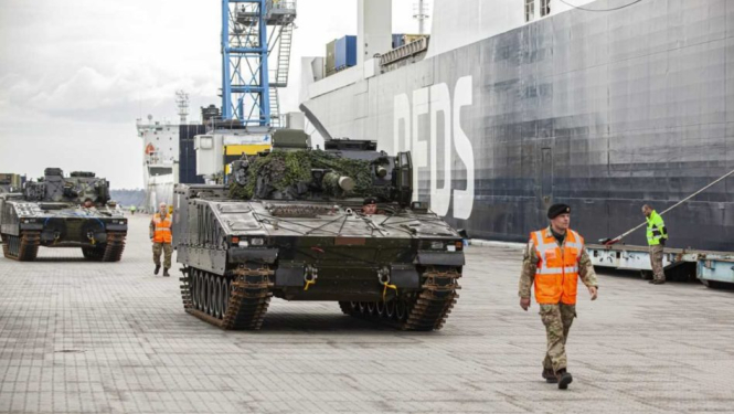 Dānijas militārās kolonnas pārvietošana