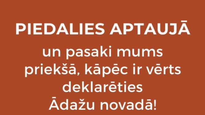 Aptaujas plakāts