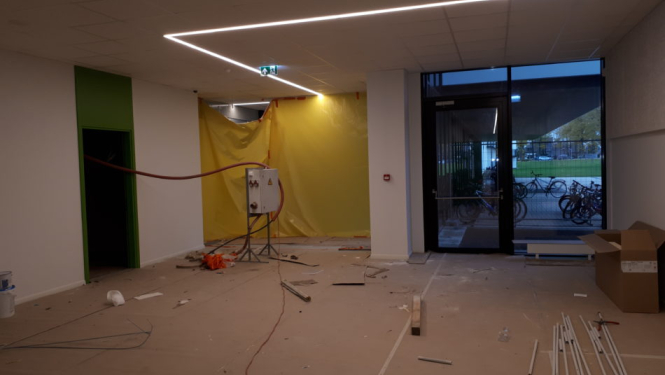 Ādažu sākumskolas 3.kārta ir savienota ar jau uzbūvēto ēku