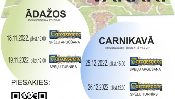  Galda spēļu vakari jauniešiem! Piesakies!