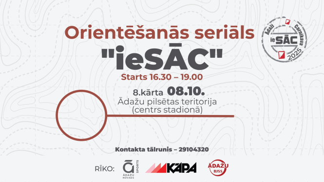 orientēšanās seriāls iesāc, 8. posms