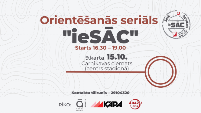 orientēšanās seriāls iesāc, 9. posms