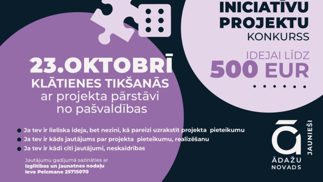 jauniešu iniciatīvu projektu konkurss, tikšanās