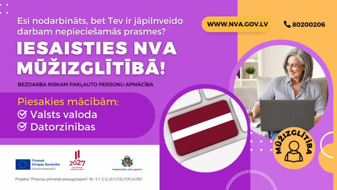 mūžizglītība, NVA, mācības