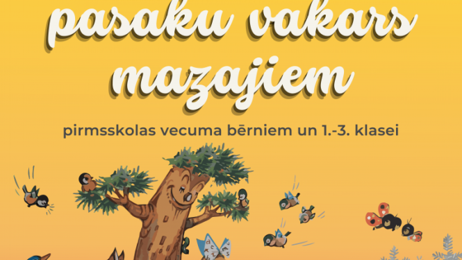 3. novembrī Carnikavas bibliotēkā notiks “Saulrieta stāstu vakars mazajiem”