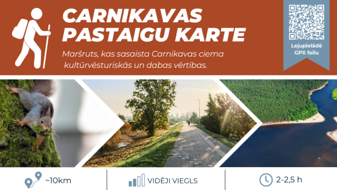 Carnikavas pastaigu karte