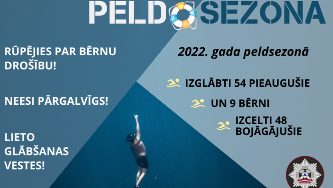 peldsezonas sākums, vugd informē