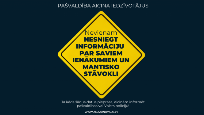 personīgā informācija, nesniegt informāciju, brīdinājums