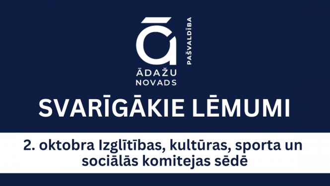 svarīgākie lēmumi, IKSS, 02.10.2024.