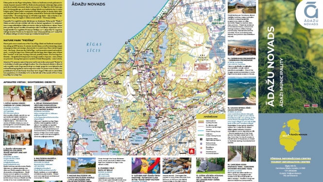 Ādažu novada tūrisma karte