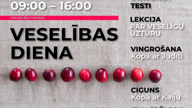 “Veselības diena” Carnikavā - plakāts
