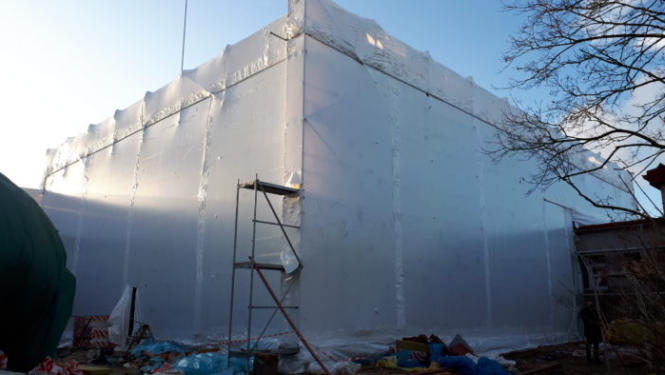 Ādažu bērnudārza siltināšanas darbi turpinās