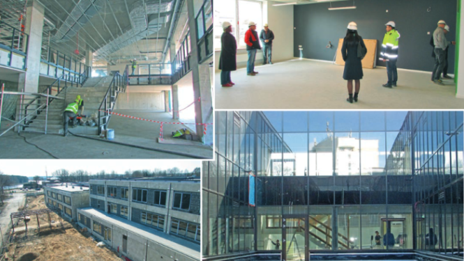 Ādažu sākumskolā jau izbūvēts jumts, izveidota paraugklase un ierīkots lifts