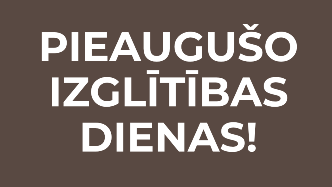 pieaugušo izglītības dienas 