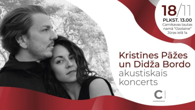 Kristīnes Pāžes un Didža Bordo akustiskais koncerts “Ozolainē” afiša