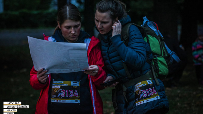 Latvijas Orientēšanās nakta dalībnieki