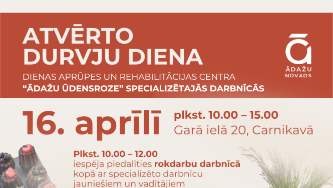 16.04.atvertās durvis darbnīcās