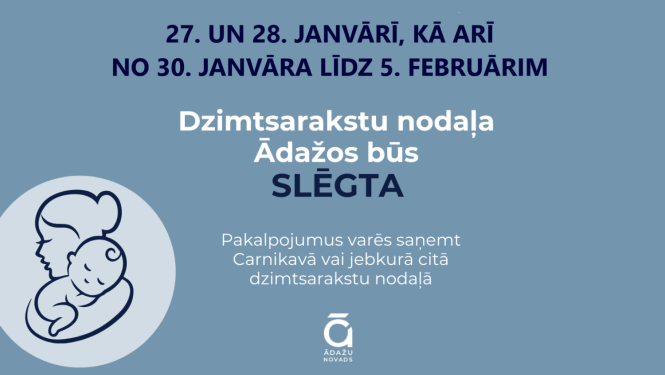 dzimtsarakstu nodaļa slēgta Ādažos