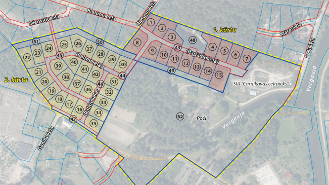 detālplānojums Poči Carnikavā