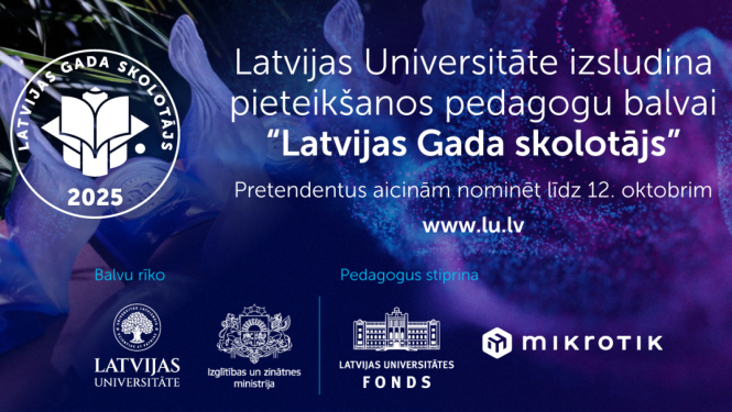 Latvijas Gada skolotājs 2025 - LU balva