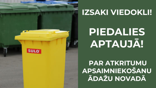 atkritumu apsaimniekošana - aptauja