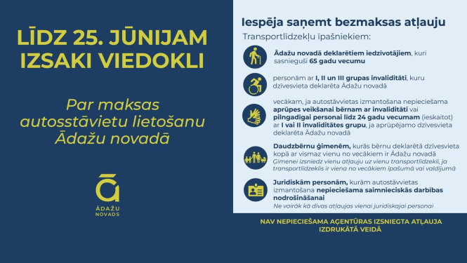 saistošo noteikumu projekts - autostāvvietas