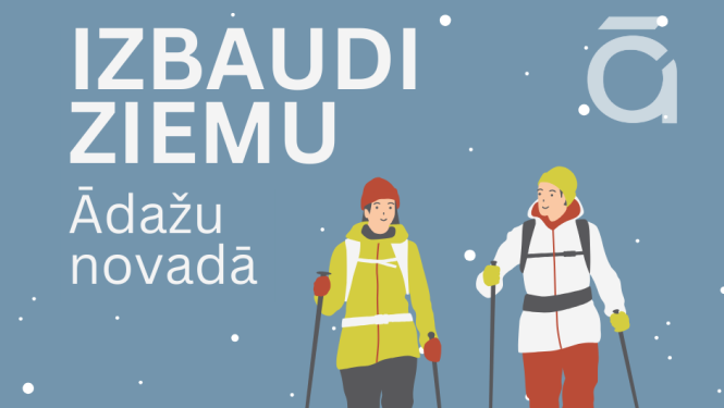 Dodies pastaigā Ādažu novadā ziemā