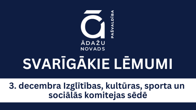 IKSS - svarīgākie lēmumi - 03.12.2025.
