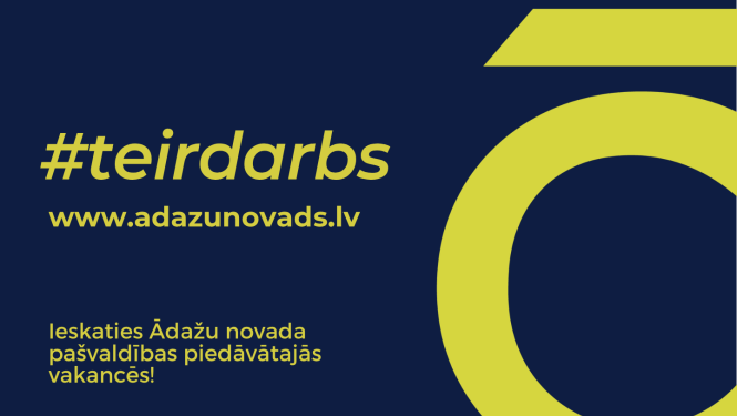 #teirdarbs, dzelteni burti uz tumši zila fona, vakances piedāvājums