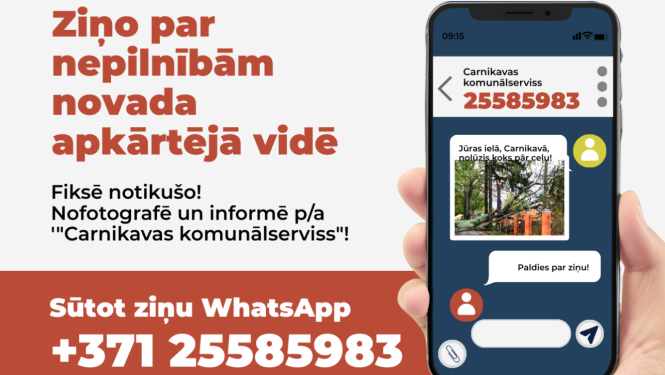 Ziņo Carnikavas komunālservisam