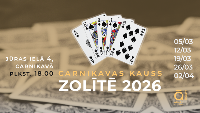 Carnikavas kausa izcīņa zolītē 2026