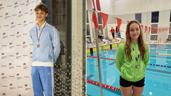 Pirmo reizi divi peldētāji no Ādažu sporta skolas iekļauti Latvijas jauniešu izlasē