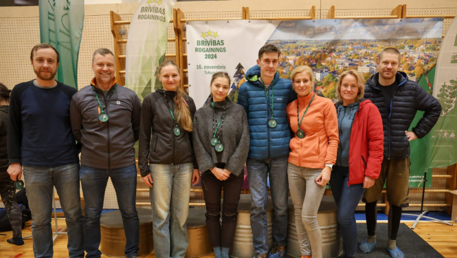 Ādažu komandas brīvības rogainingā