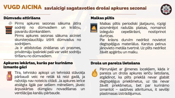 Apkure, padomi, VUGD aicina