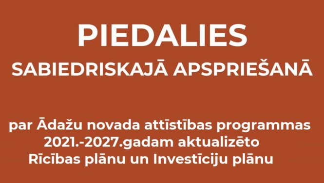 apspriešana - attīstības programma