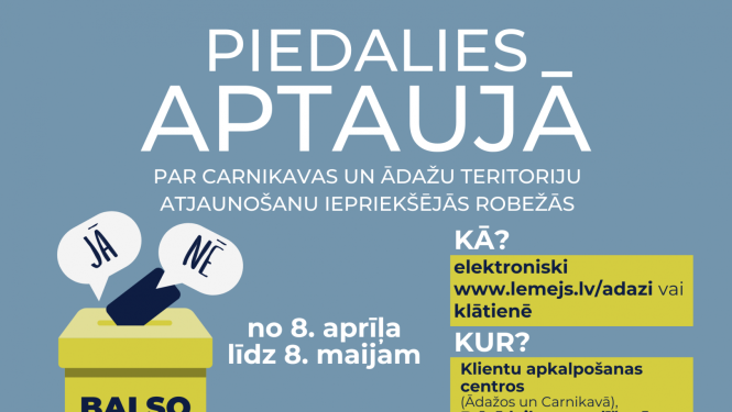 Aptauja Carnikava-Ādaži