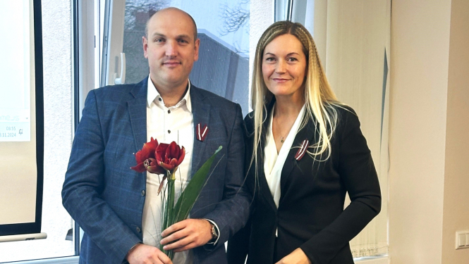 Lauris Bernāns un Karīna Miķelsone